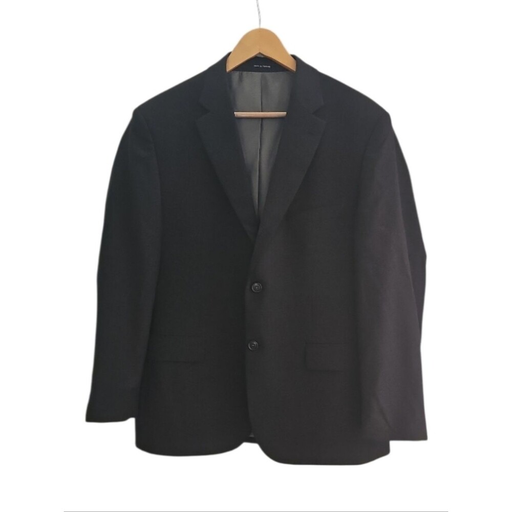 Pronto Uomo Charcoal Blazer 42S Wool Blend Suit Jacket Men Business Formal
